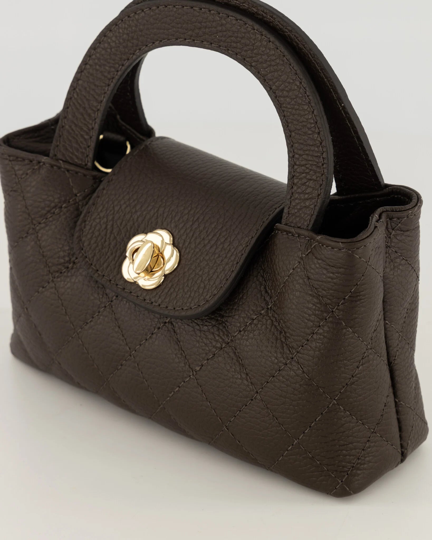 Rosa - Handtas - cross bodyDonkerbruin - T1106 - Goudkleurig